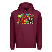 Burgundy mexican mom gnome Premium Hoodie - CTS Tumbler Store