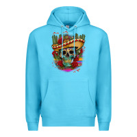 Ocean Blue mexican skeleton Premium Hoodie - CTS Tumbler Store