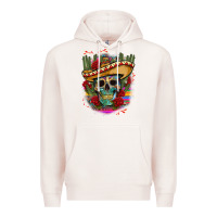 Pale Pink mexican skeleton Premium Hoodie - CTS Tumbler Store