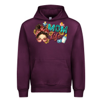 Mauve Wine mom life Urban Hoodie - Zillion Design Studio
