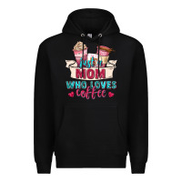 Black just a mom who loves coffee Premium Hoodie - Zillion Design Studio