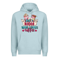 Blue Mist just a mom who loves coffee Premium Hoodie - Zillion Design Studio