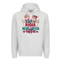 Dove Grey just a mom who loves coffee Premium Hoodie - Zillion Design Studio