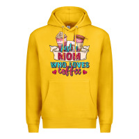 Lemon just a mom who loves coffee Premium Hoodie - Zillion Design Studio