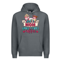 Rock just a mom who loves coffee Premium Hoodie - Zillion Design Studio