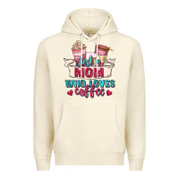 Sandshell just a mom who loves coffee Premium Hoodie - Zillion Design Studio