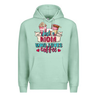 Seafoam just a mom who loves coffee Premium Hoodie - Zillion Design Studio