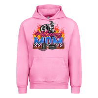 Fuchsia Pink motocross mom Urban Hoodie - Zillion Design Studio