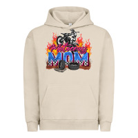 Pigment French Oak motocross mom Urban Hoodie - Zillion Design Studio