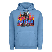 Pigment Pebble Blue motocross mom Urban Hoodie - Zillion Design Studio