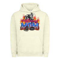 Pigment Pistachio motocross mom Urban Hoodie - Zillion Design Studio