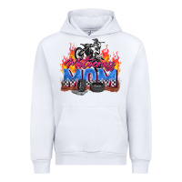 White motocross mom Urban Hoodie - Zillion Design Studio