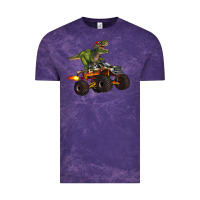 Cloud Purple monster truck and t rex dinosaur Vintage Tee - Artiststas