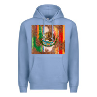Colony Blue mexican flag serape Premium Hoodie - CTS Tumbler Store