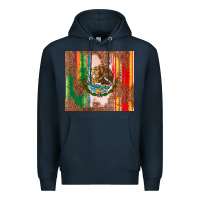 Navy mexican flag serape Premium Hoodie - CTS Tumbler Store