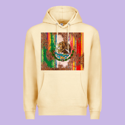 Mexican Flag Serape Premium Hoodie Designed By Cts Tumbler Store