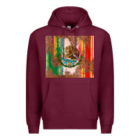 Burgundy mexican flag serape Premium Hoodie - CTS Tumbler Store