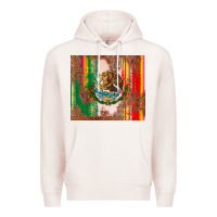 Pale Pink mexican flag serape Premium Hoodie - CTS Tumbler Store