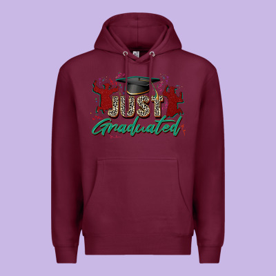 Just Graduated Premium Hoodie Designed By Zillion Design Studio