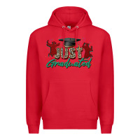 Red just graduated Premium Hoodie - Zillion Design Studio