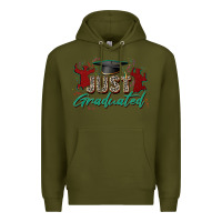 Army Green just graduated Premium Hoodie - Zillion Design Studio