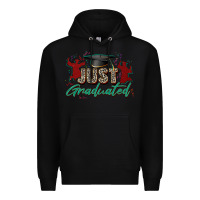 Black just graduated Premium Hoodie - Zillion Design Studio