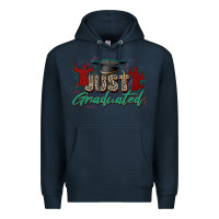 Navy just graduated Premium Hoodie - Zillion Design Studio