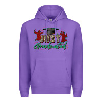 Purple just graduated Premium Hoodie - Zillion Design Studio