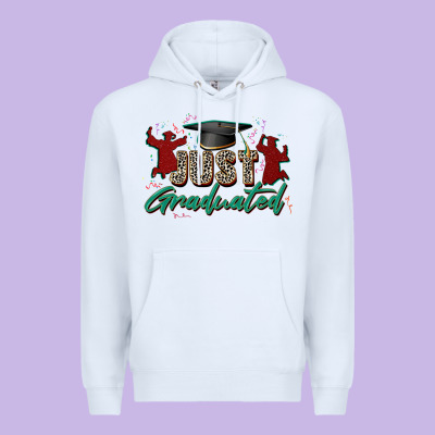 Just Graduated Premium Hoodie Designed By Zillion Design Studio
