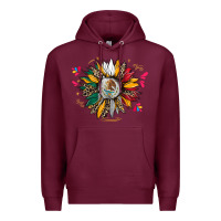Burgundy mexican sunflower Premium Hoodie - CTS Tumbler Store