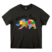 Asphalt mama bear Heavy Core Tee - CowhideDigitalArt