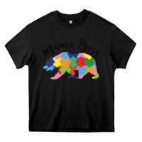 Black mama bear Heavy Core Tee - CowhideDigitalArt
