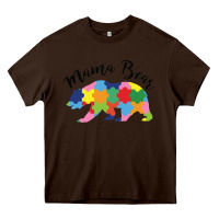 Chocolate Brown mama bear Heavy Core Tee - CowhideDigitalArt
