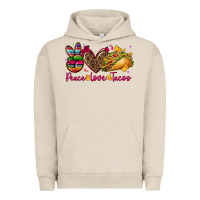 Pigment French Oak peace love tacos Urban Hoodie - CTS Tumbler Store
