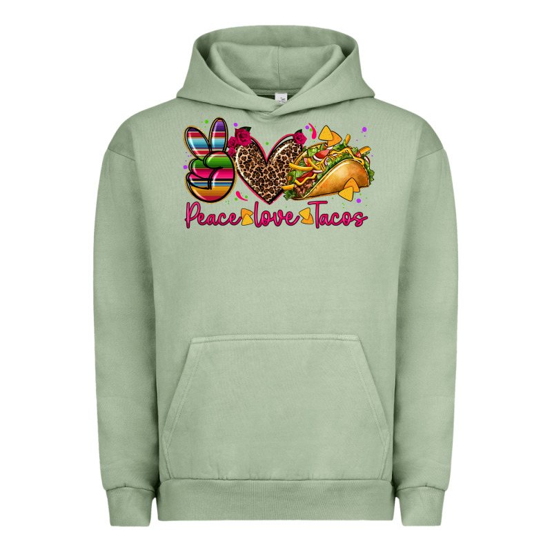 Peace Love Tacos Urban Hoodie by CTS Tumbler Store | Teevron