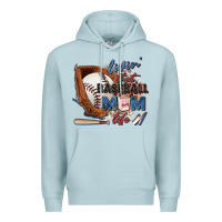 Blue Mist livin' that baseball mom life Premium Hoodie - Zillion Design Studio