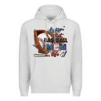 Dove Grey livin' that baseball mom life Premium Hoodie - Zillion Design Studio