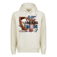 Oatmeal Heather livin' that baseball mom life Premium Hoodie - Zillion Design Studio
