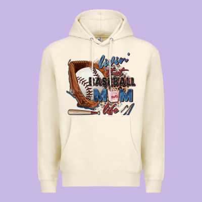 Livin' That Baseball Mom Life Premium Hoodie Designed By Zillion Design Studio