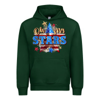 Forest Green oh my stars Urban Hoodie - Zillion Design Studio