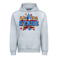 Heather Grey oh my stars Urban Hoodie - Zillion Design Studio