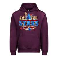 Mauve Wine oh my stars Urban Hoodie - Zillion Design Studio