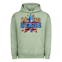Pigment Oil Green oh my stars Urban Hoodie - Zillion Design Studio