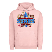 Pigment Salmon oh my stars Urban Hoodie - Zillion Design Studio