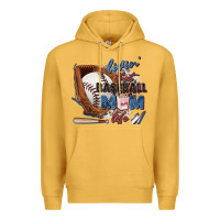 Mustard livin' that baseball mom life Premium Hoodie - Zillion Design Studio