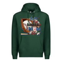 Sports Green livin' that baseball mom life Premium Hoodie - Zillion Design Studio