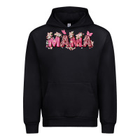 Black pink flowers mama Urban Hoodie - Zillion Design Studio