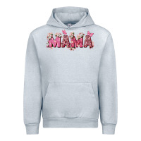 Heather Grey pink flowers mama Urban Hoodie - Zillion Design Studio