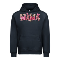 Navy pink flowers mama Urban Hoodie - Zillion Design Studio