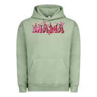 Pigment Oil Green pink flowers mama Urban Hoodie - Zillion Design Studio